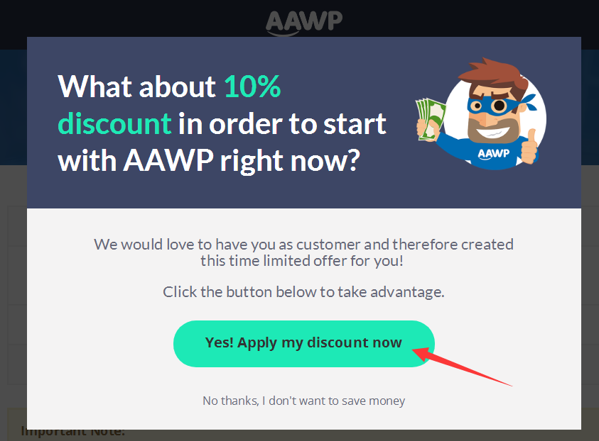 AAWP coupon code